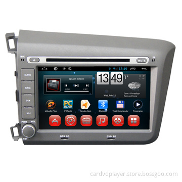 HONDA 2012 Civic(left) In-dash Android Doual Zone OEM Replacement Audio Built-in GPS DVD 3G Wifi Camera Input Function